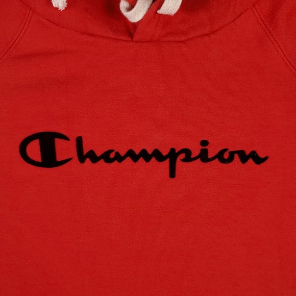 Champion Red Casual Pullover Sweater Hoodie Sweatshirt Adult Size Small - Picture 3 of 12